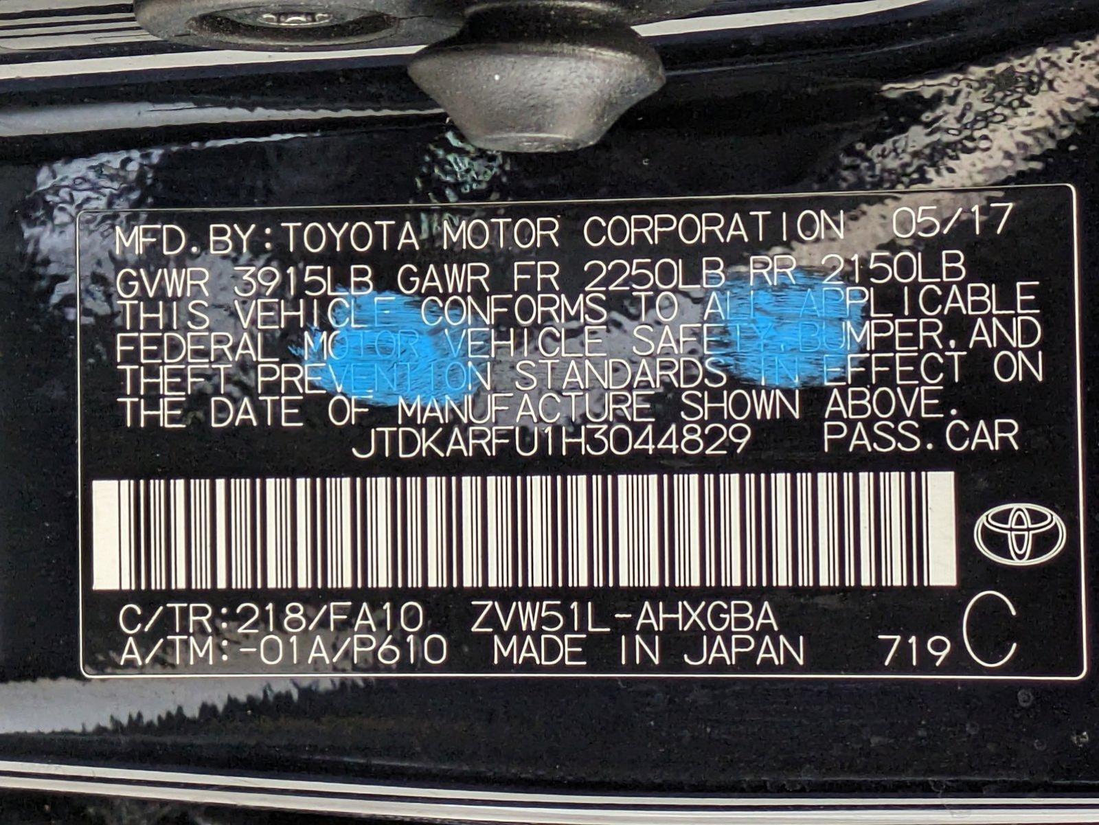 2017 Toyota Prius Vehicle Photo in Las Vegas, NV 89149