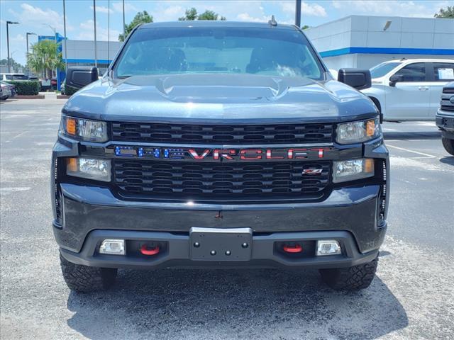 Certified 2021 Chevrolet Silverado 1500 Custom with VIN 1GCPYCEF5MZ186206 for sale in Fort Meade, FL