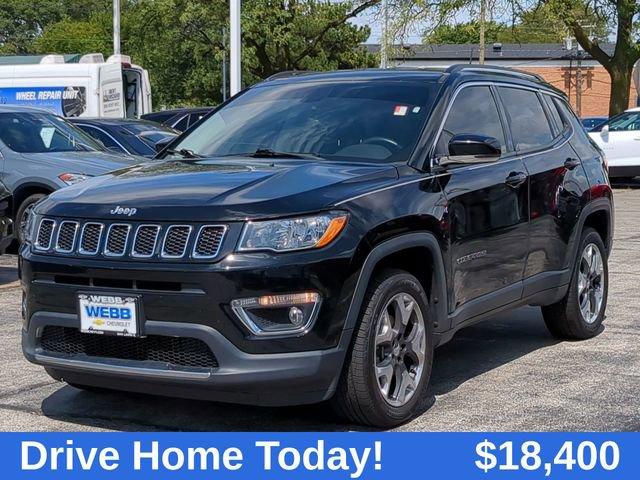 Used 2018 Jeep Compass Limited with VIN 3C4NJDCB9JT437121 for sale in Oak Lawn, IL