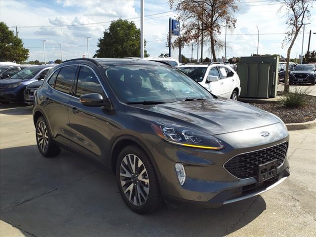 Used 2020 Ford Escape Titanium with VIN 1FMCU0DZ5LUA54980 for sale in Denton, TX