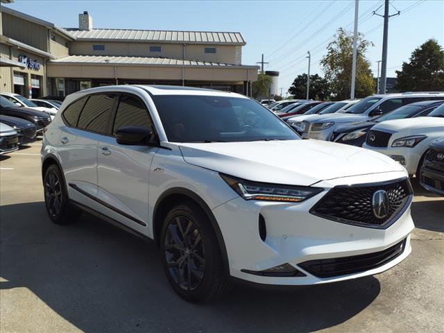 Used 2022 Acura MDX A-Spec Package with VIN 5J8YE1H09NL025243 for sale in Denton, TX