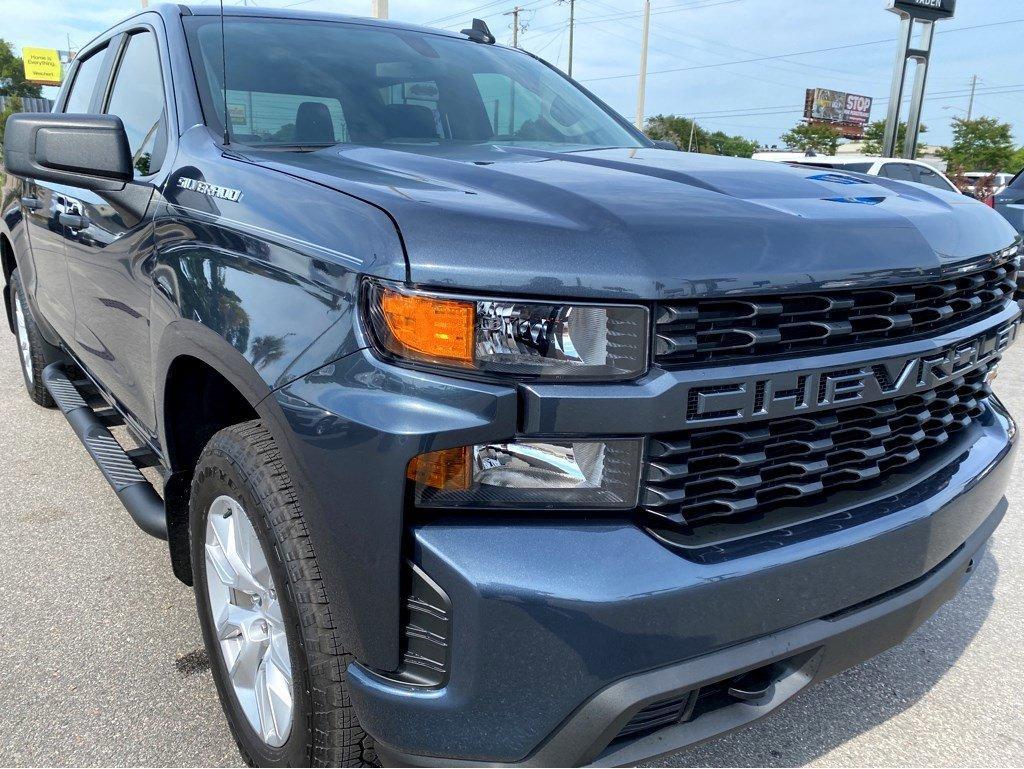 Used 2022 Chevrolet Silverado 1500 Limited Custom with VIN 1GCPYBEKXNZ129704 for sale in Savannah, GA