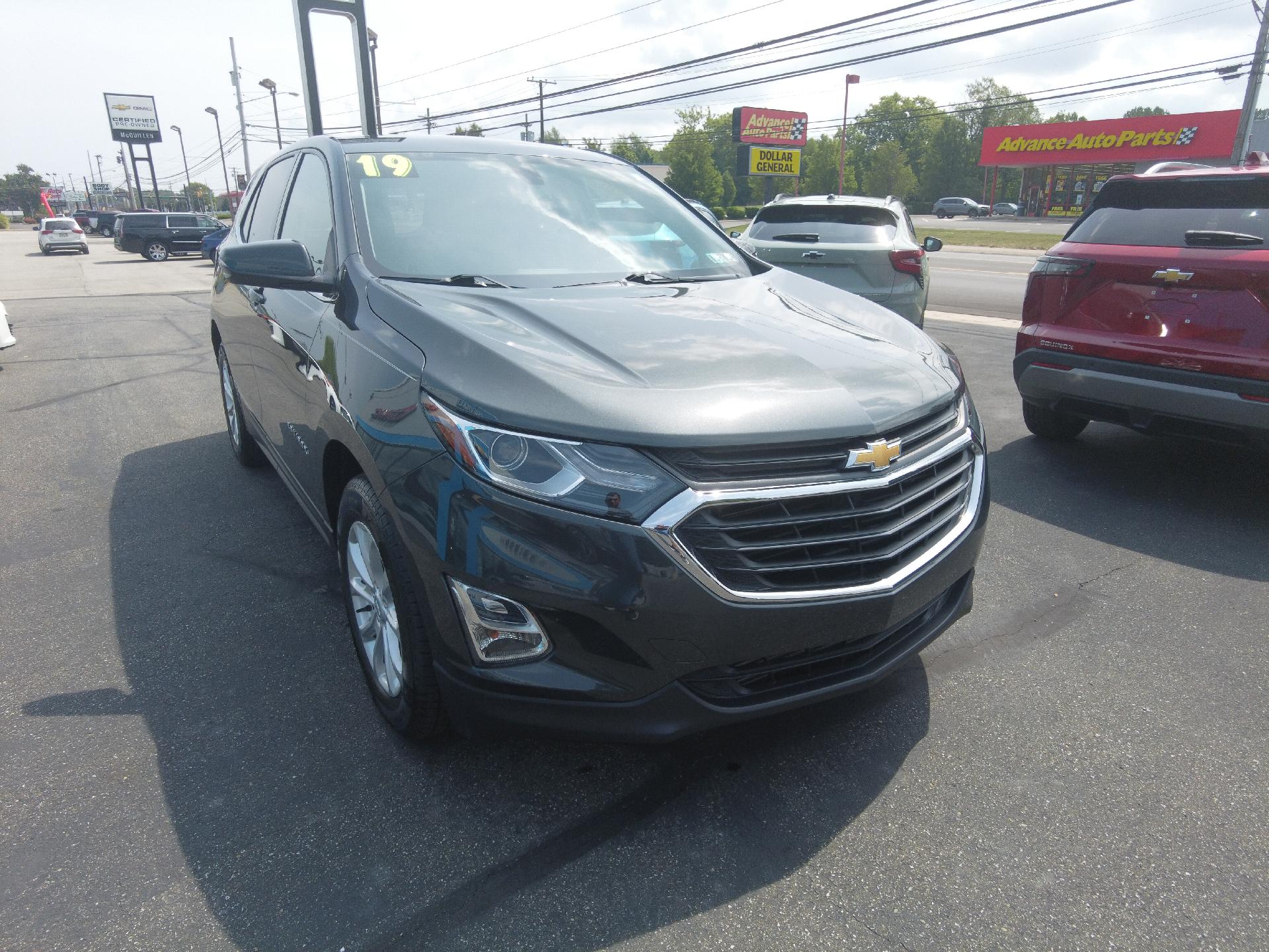 Used 2019 Chevrolet Equinox LT with VIN 2GNAXUEV6K6271609 for sale in Girard, PA