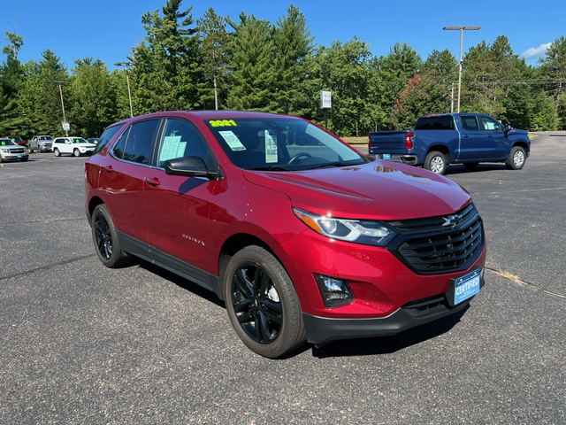 Certified 2021 Chevrolet Equinox LT with VIN 2GNAXUEV1M6165653 for sale in Eagle River, WI