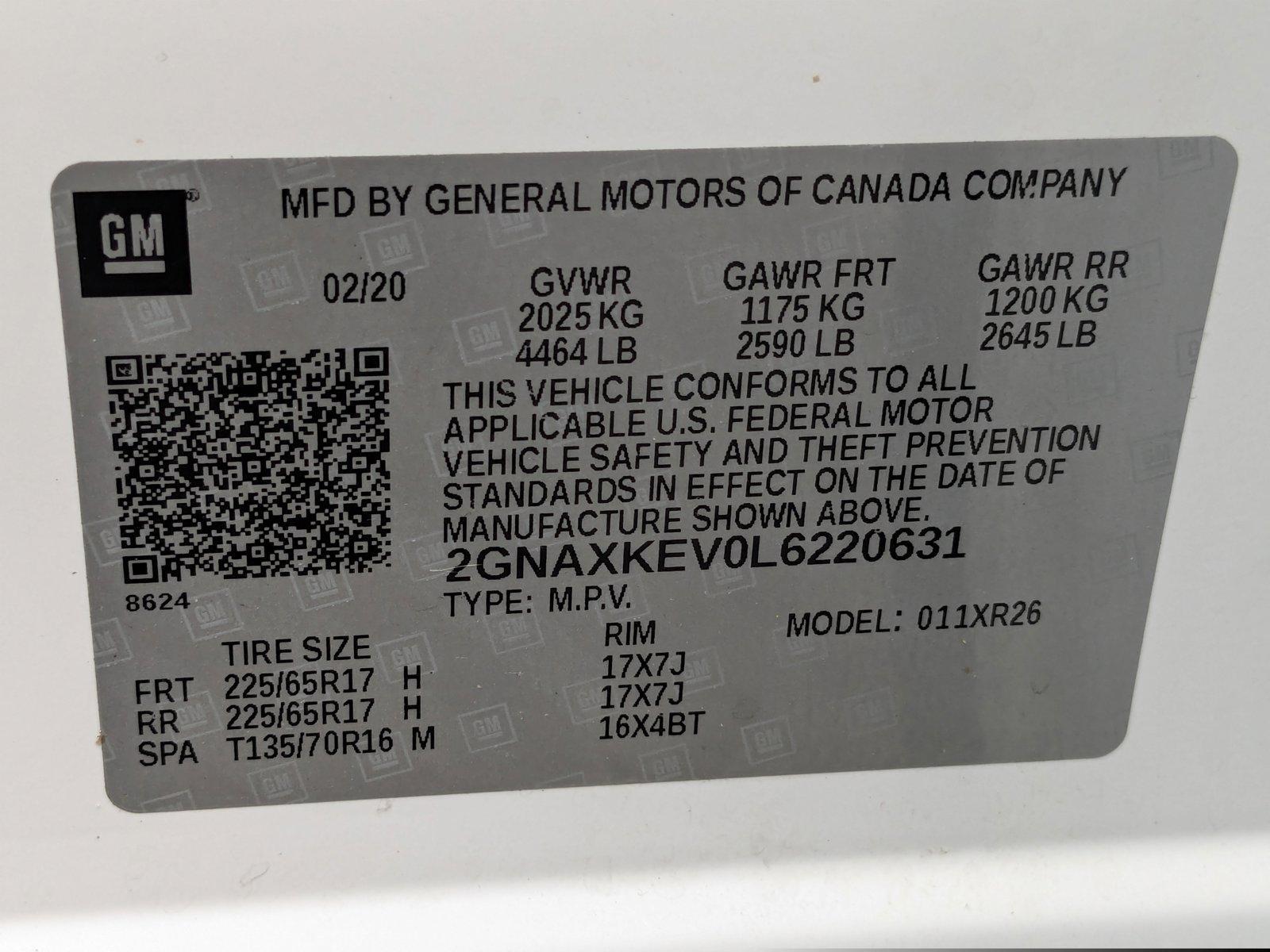 2020 Chevrolet Equinox Vehicle Photo in Panama City, FL 32401