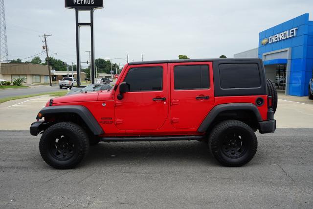 Used 2016 Jeep Wrangler Unlimited Sport S with VIN 1C4BJWDG7GL194812 for sale in Stuttgart, AR