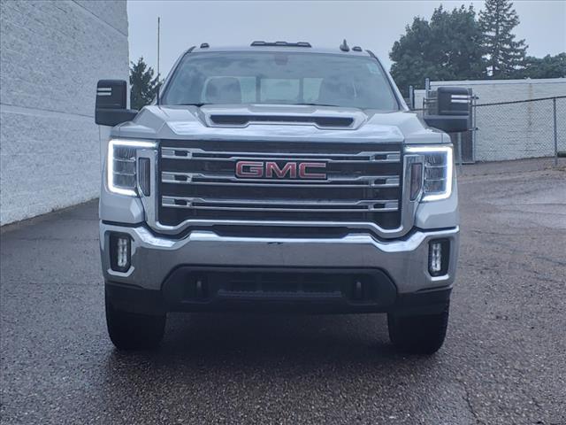 Used 2022 GMC Sierra 2500HD SLE with VIN 1GT59ME76NF349015 for sale in Plymouth, MI