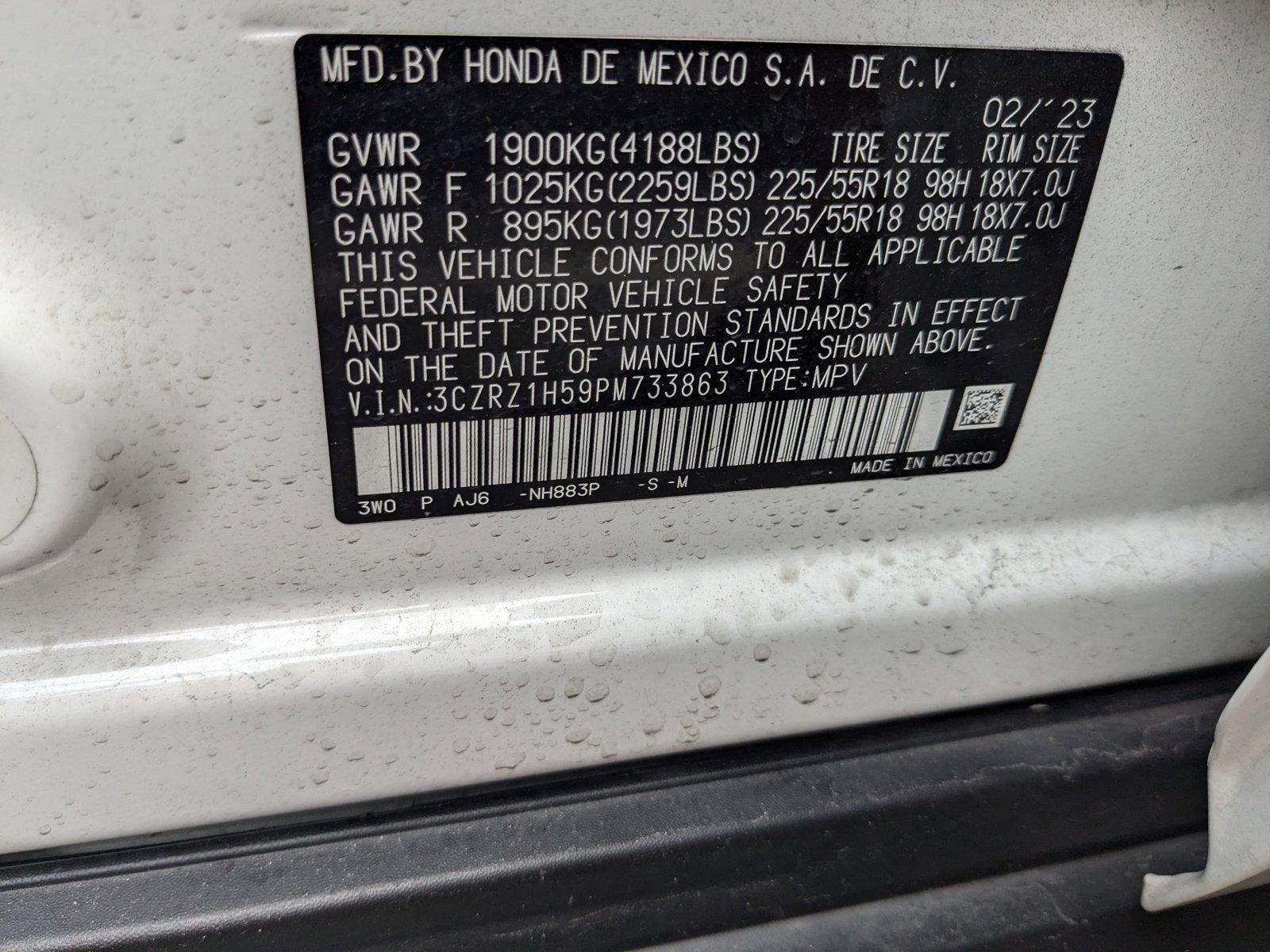 2023 Honda HR-V Vehicle Photo in MIAMI, FL 33134-2699