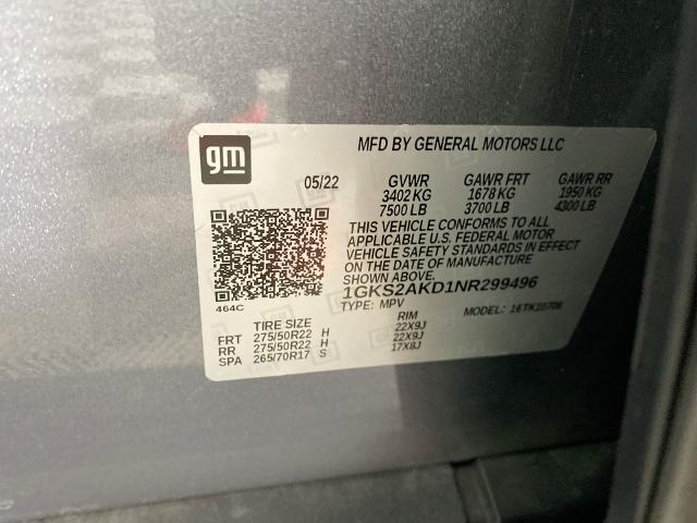 2022 GMC Yukon Vehicle Photo in ALLIANCE, OH 44601-4622