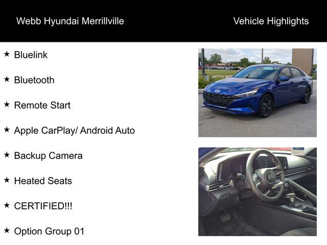 2022 Hyundai ELANTRA Hybrid Vehicle Photo in Merrillville, IN 46410-5311