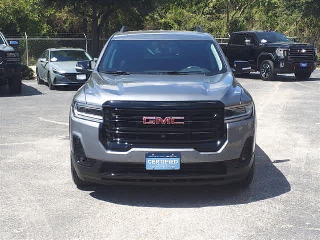 Certified 2021 GMC Acadia SLT with VIN 1GKKNMLS0MZ176342 for sale in Decatur, TX