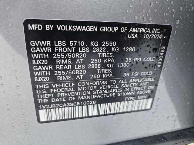 2025 Volkswagen Atlas Vehicle Photo in WEATHERFORD, TX 76087