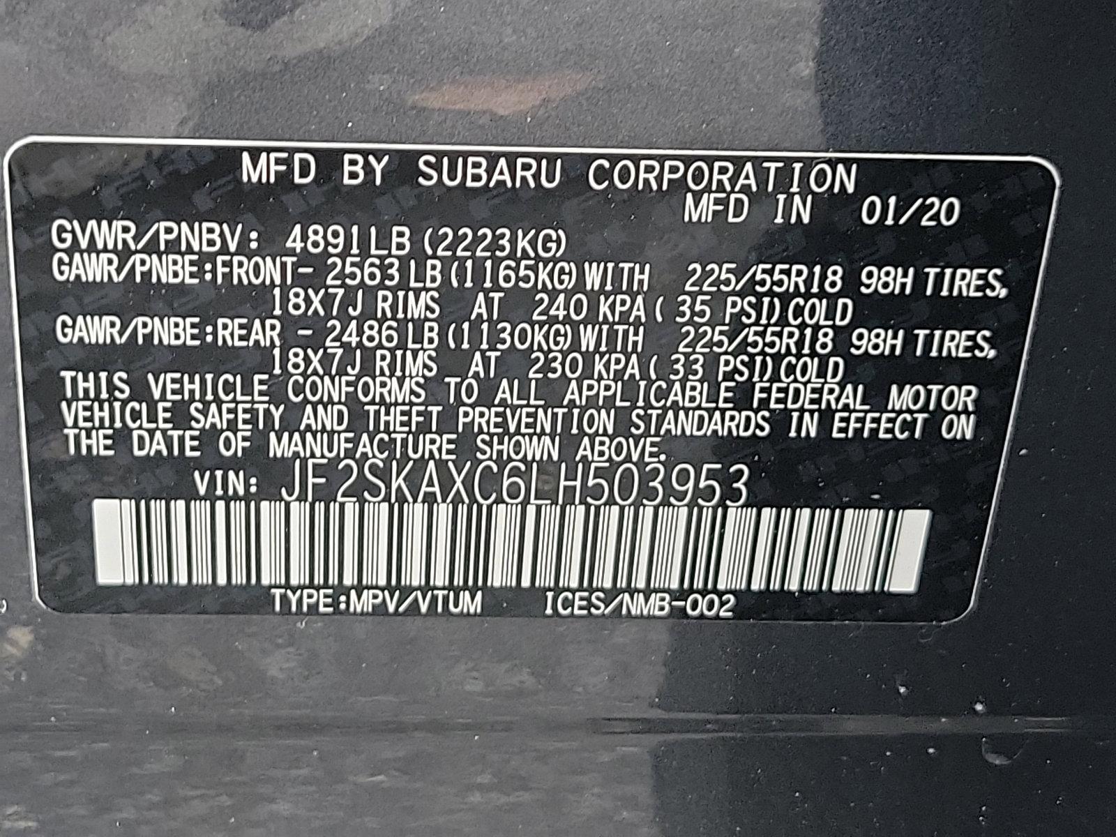 2020 Subaru Forester Vehicle Photo in BETHLEHEM, PA 18017