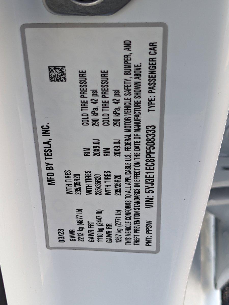 2023 Tesla Model 3 Vehicle Photo in GREENACRES, FL 33463-3207