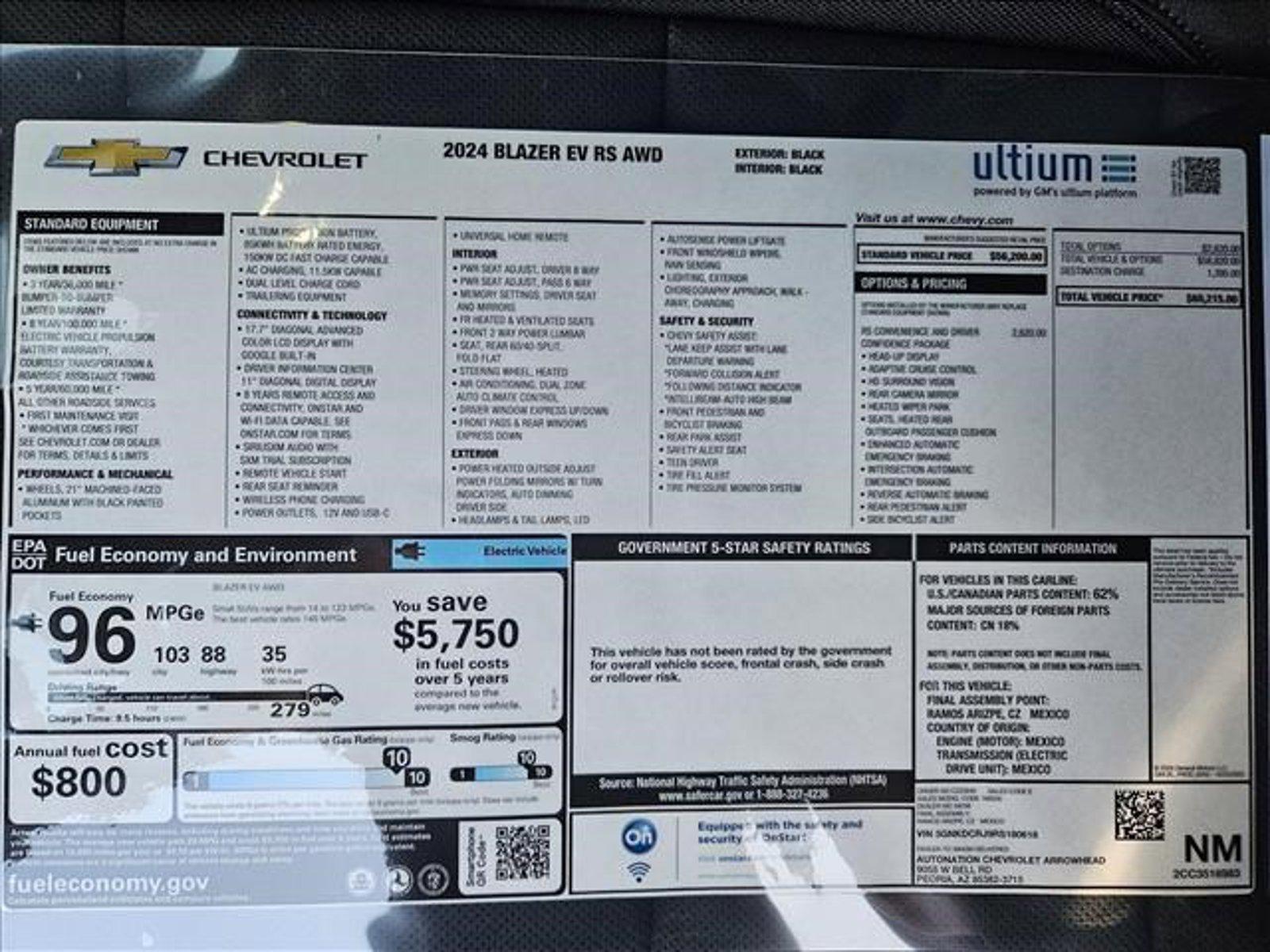 2024 Chevrolet Blazer EV Vehicle Photo in PEORIA, AZ 85382-3715