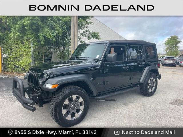 Used 2021 Jeep Wrangler Unlimited Sport S with VIN 1C4HJXDN9MW786494 for sale in Miami, FL