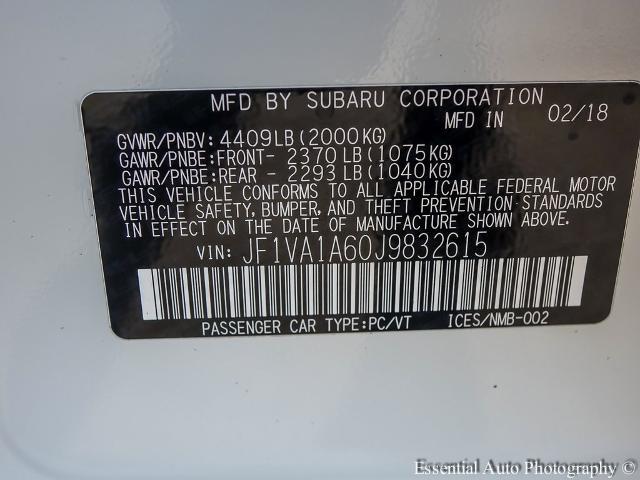 2018 Subaru WRX Vehicle Photo in OAK LAWN, IL 60453-2517