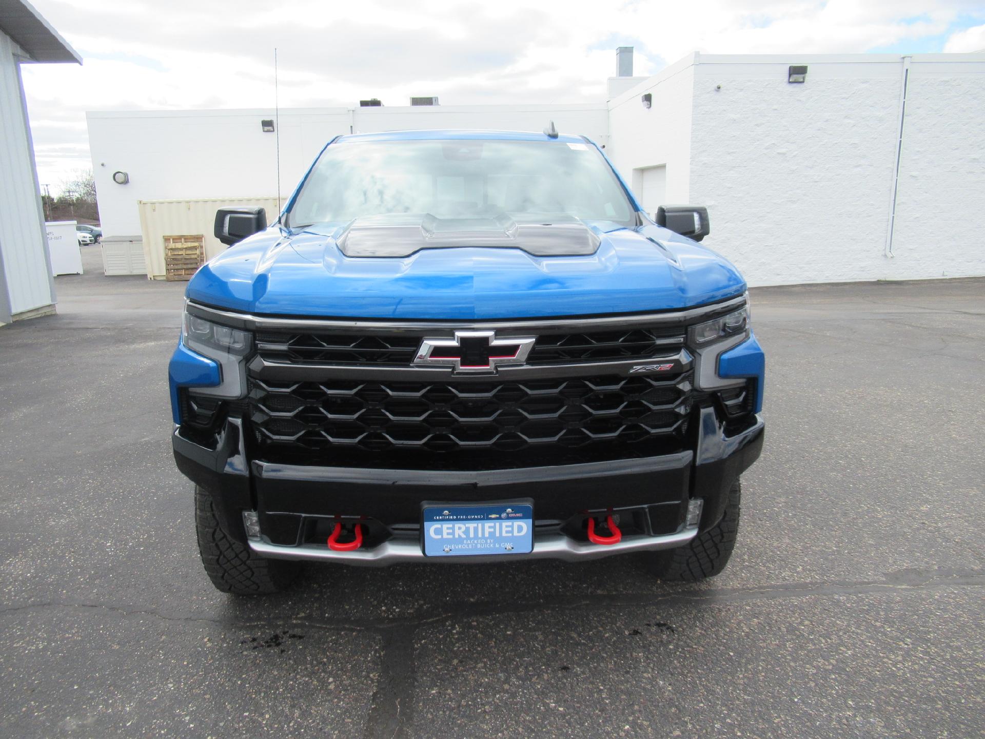 Certified 2023 Chevrolet Silverado 1500 ZR2 with VIN 3GCUDHEL3PG128844 for sale in Prescott, WI