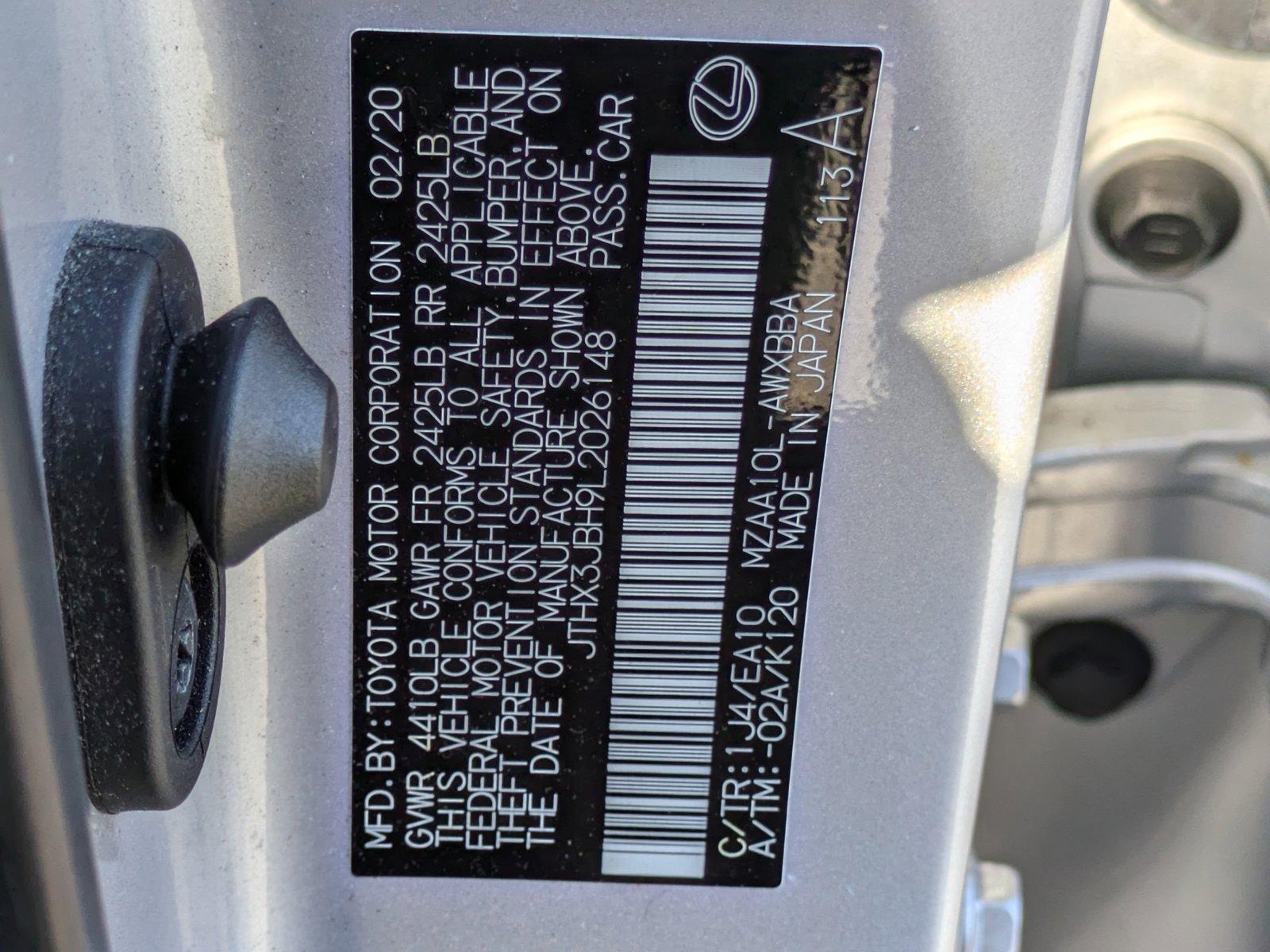 2020 Lexus UX 200 Vehicle Photo in Clearwater, FL 33761