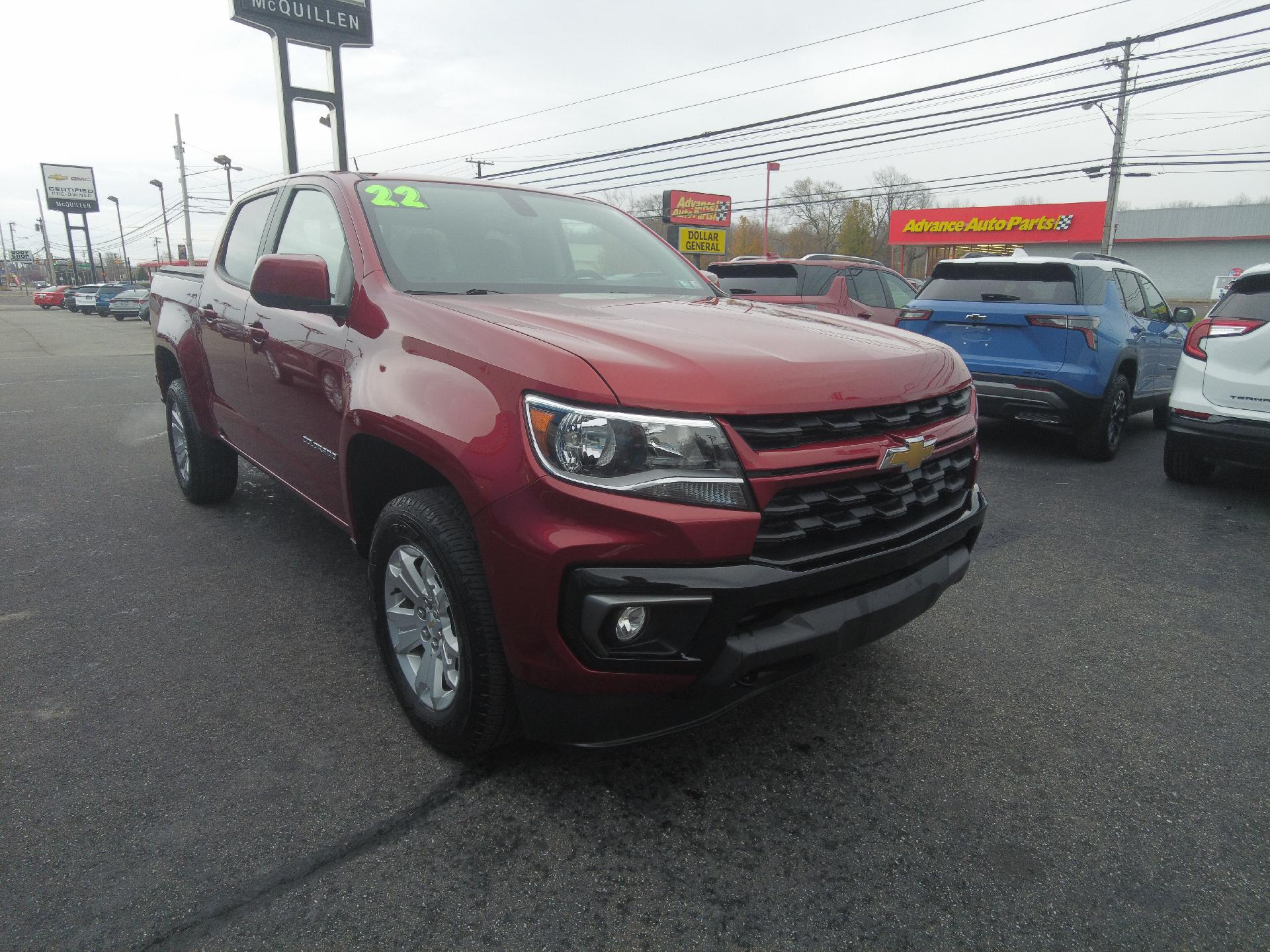 Used 2022 Chevrolet Colorado LT with VIN 1GCGTCEN9N1124071 for sale in Girard, PA