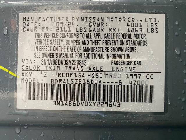 2025 Nissan Sentra Vehicle Photo in Appleton, WI 54913