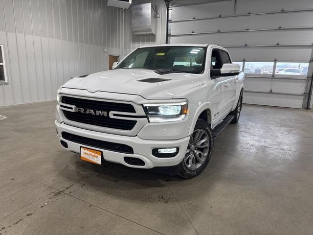 Used 2021 RAM Ram 1500 Pickup Laramie with VIN 1C6SRFJT8MN591608 for sale in Glenwood, Minnesota