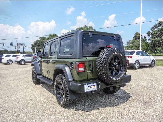 Used 2021 Jeep Wrangler Unlimited Willys Sport with VIN 1C4HJXDN3MW636493 for sale in Lafayette, LA