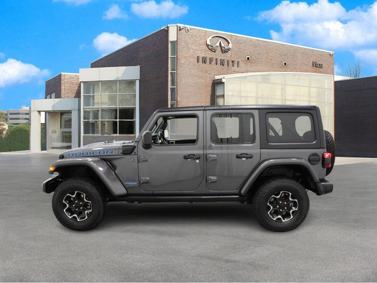 Used 2021 Jeep Wrangler Unlimited Rubicon 4XE with VIN 1C4JJXR6XMW742393 for sale in Creve Coeur, MO