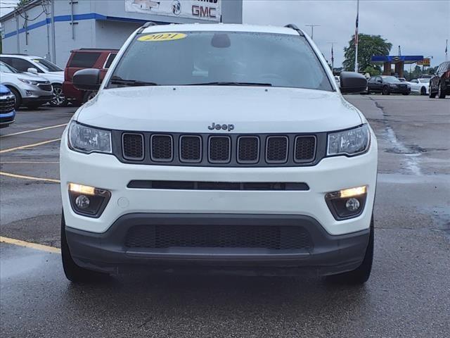 Used 2021 Jeep Compass 80th Spec. Edition with VIN 3C4NJDEB2MT536042 for sale in Taylor, MI