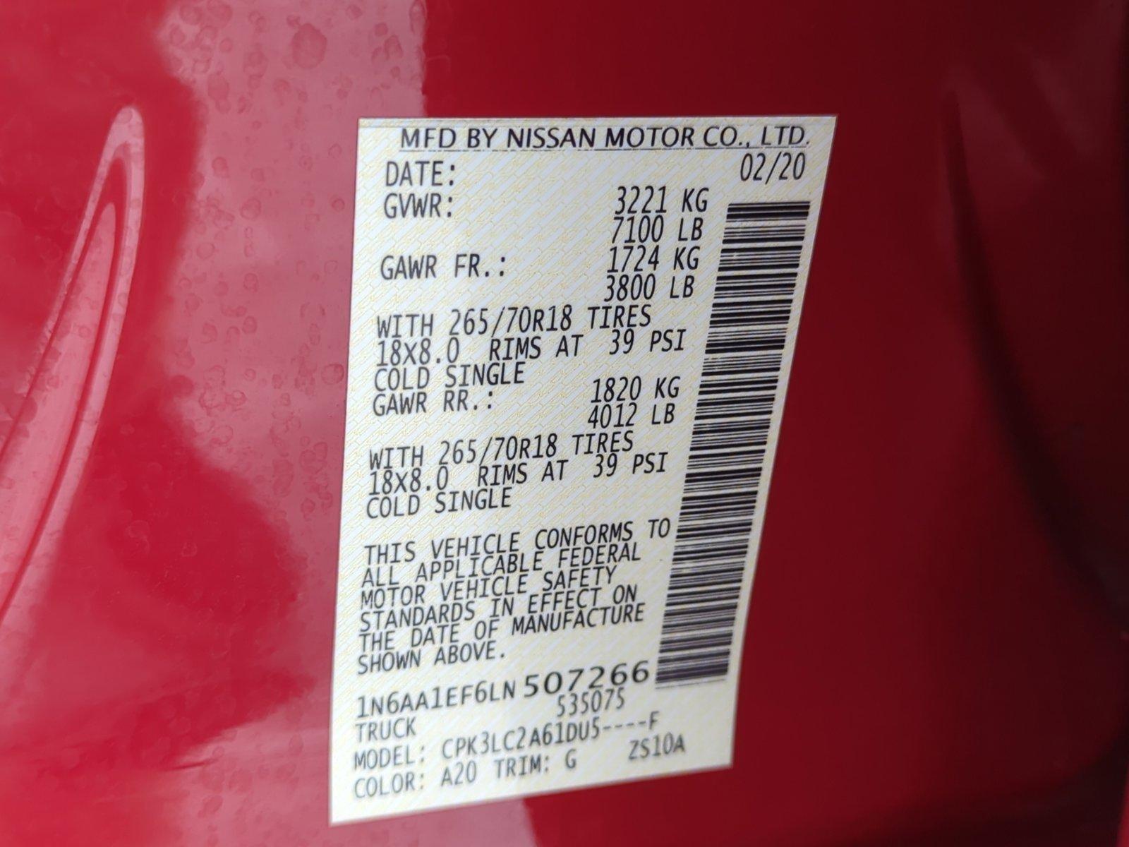 2020 Nissan Titan Vehicle Photo in Ft. Myers, FL 33907