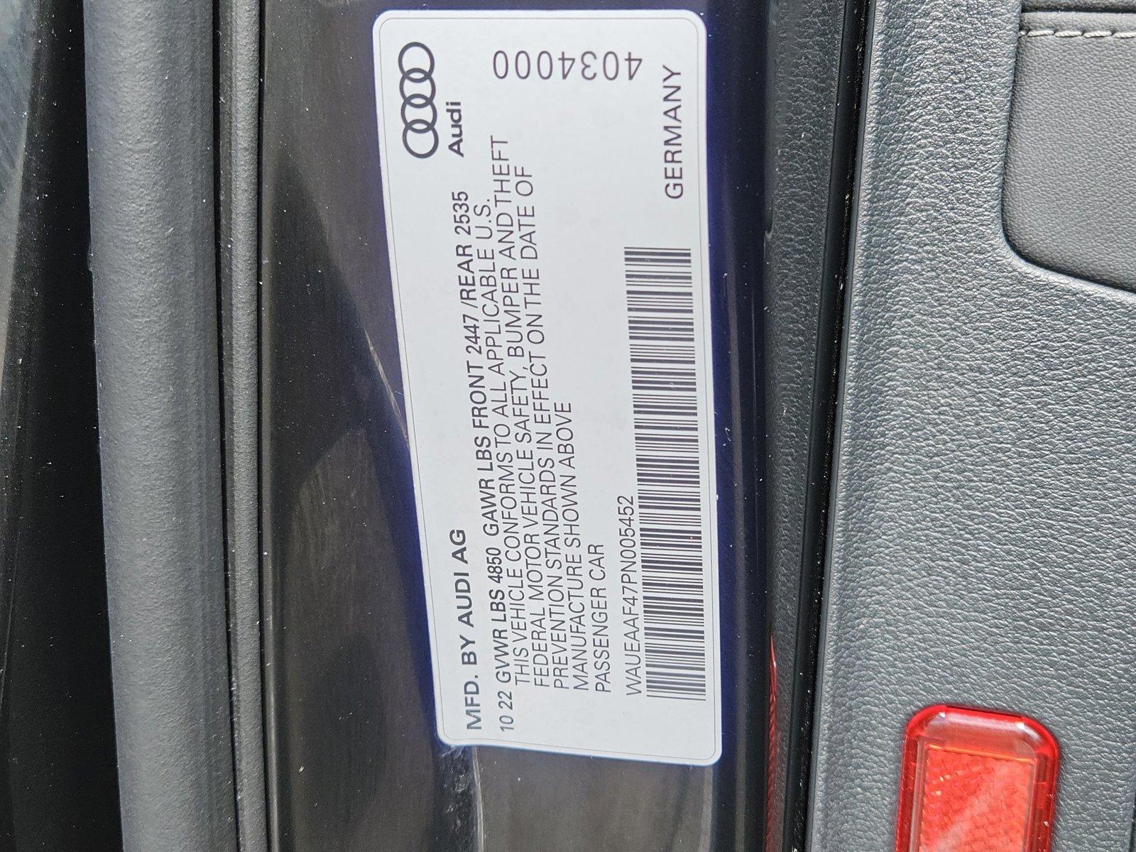 2023 Audi A4 Sedan Vehicle Photo in CORPUS CHRISTI, TX 78416-1100