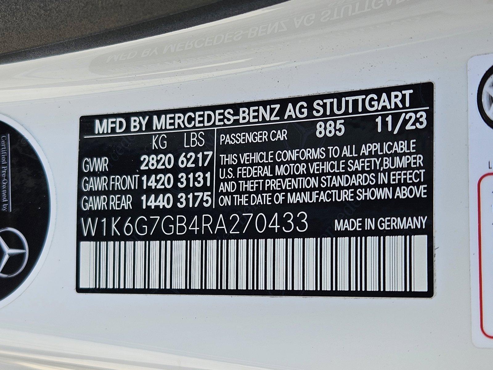 2024 Mercedes-Benz S-Class Vehicle Photo in Pembroke Pines , FL 33027