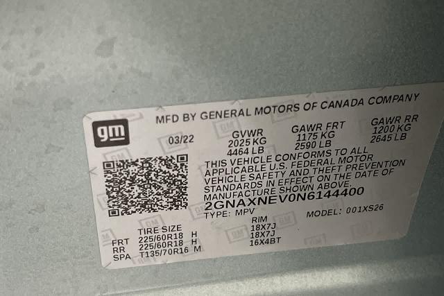 2022 Chevrolet Equinox Vehicle Photo in INDIANAPOLIS, IN 46227-0991