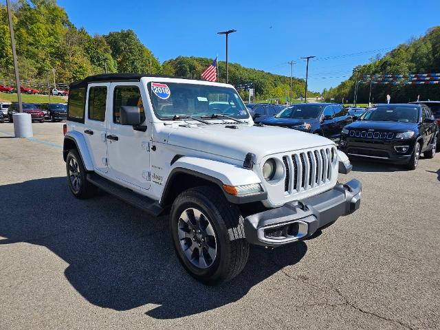 Used 2018 Jeep All-New Wrangler Unlimited Sahara with VIN 1C4HJXEG5JW268183 for sale in Pomeroy, OH