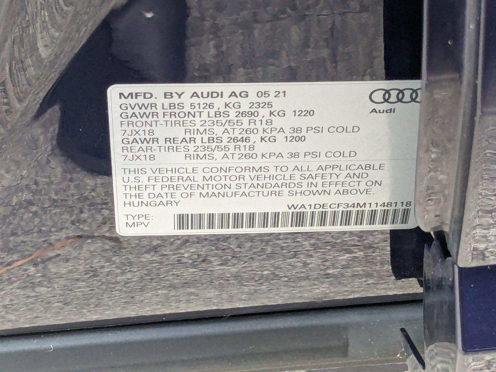 2021 Audi Q3 Vehicle Photo in WEST PALM BEACH, FL 33407-3296