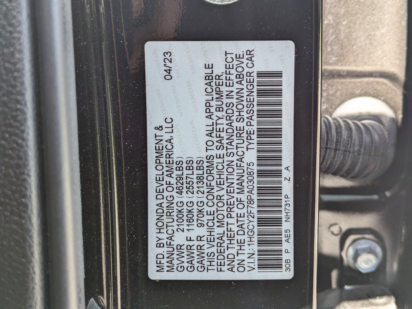 2023 Honda Accord Hybrid Vehicle Photo in Sarasota, FL 34231