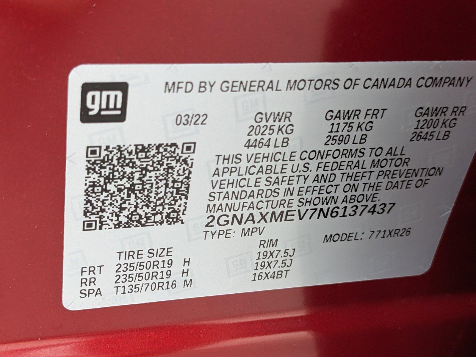 2022 Chevrolet Equinox Vehicle Photo in MIAMI, FL 33172-3015