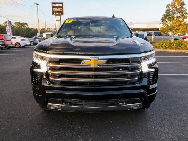 Used 2022 Chevrolet Silverado 1500 High Country with VIN 1GCUDJEL0NZ521897 for sale in Homosassa, FL