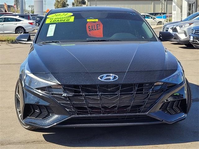 Used 2021 Hyundai Elantra N Line with VIN KMHLR4AF2MU175793 for sale in Merced, CA