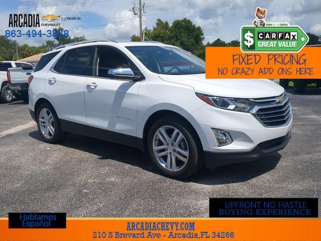 Used 2021 Chevrolet Equinox Premier with VIN 3GNAXNEV7MS171190 for sale in Arcadia, FL