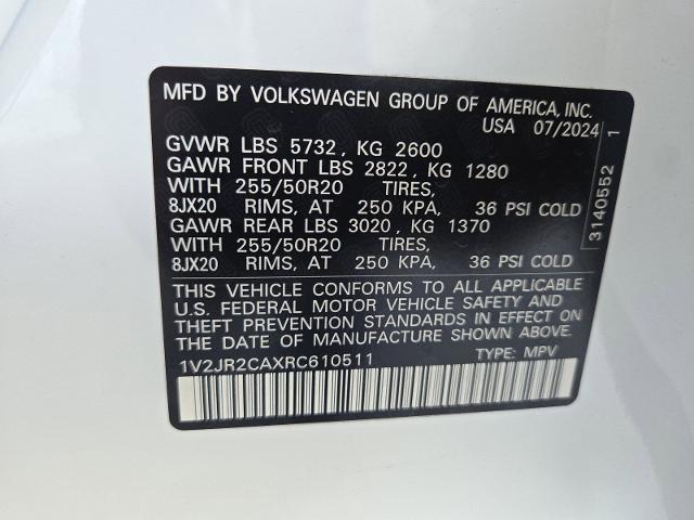 2024 Volkswagen Atlas Vehicle Photo in WEATHERFORD, TX 76087