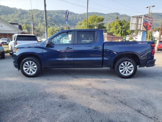 Certified 2022 Chevrolet Silverado 1500 Custom with VIN 1GCPDBEK4NZ574466 for sale in Big Stone Gap, VA