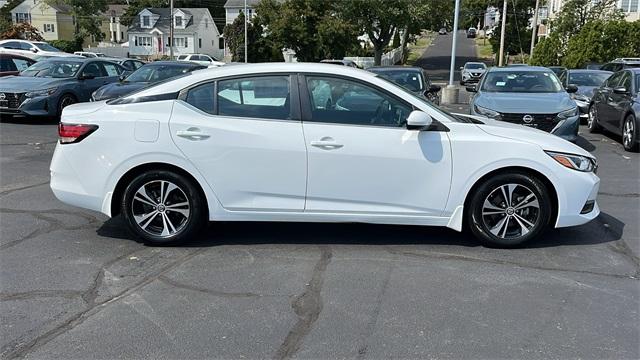 Certified 2021 Nissan Sentra SV with VIN 3N1AB8CV7MY307653 for sale in Fairfield, CT