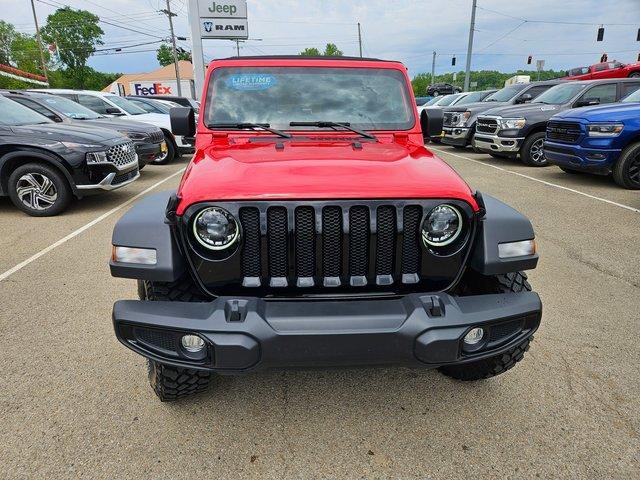 Used 2023 Jeep Wrangler 4-Door Willys with VIN 1C4HJXDN4PW509045 for sale in Cambridge, OH