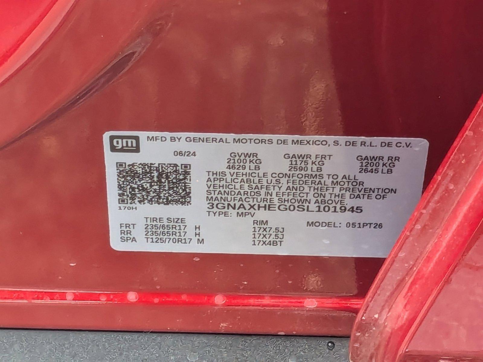 2025 Chevrolet Equinox Vehicle Photo in GREENACRES, FL 33463-3207