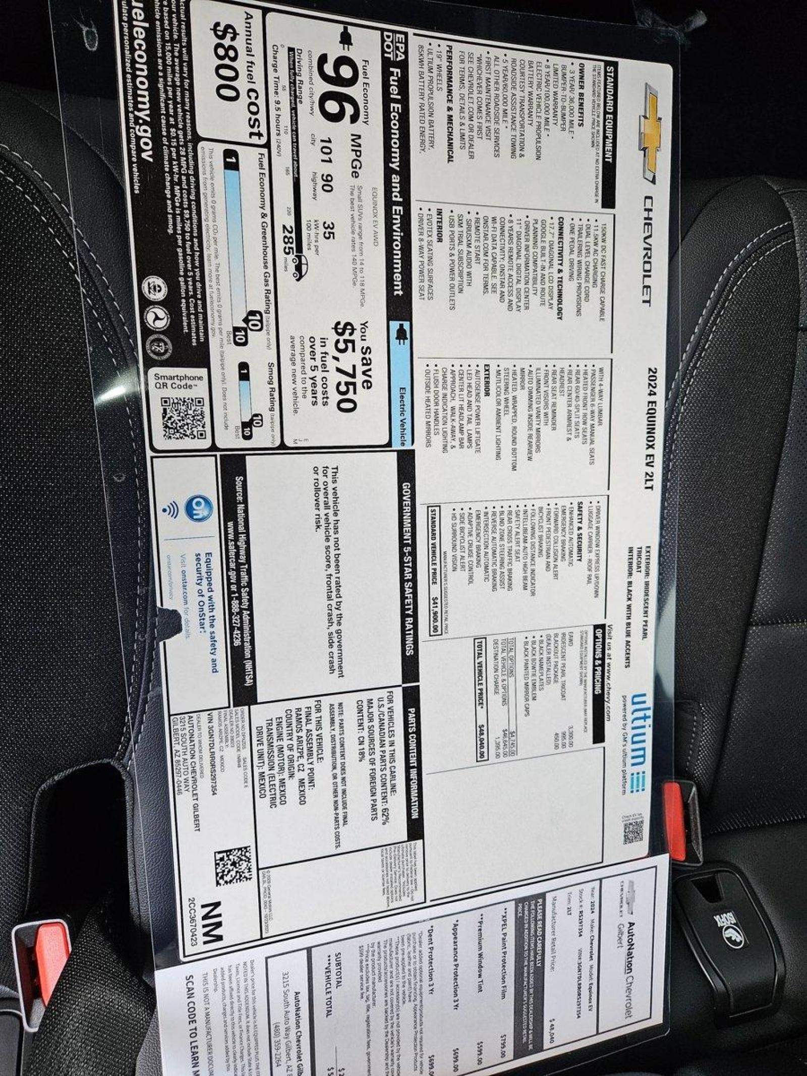 2024 Chevrolet Equinox EV Vehicle Photo in GILBERT, AZ 85297-0446