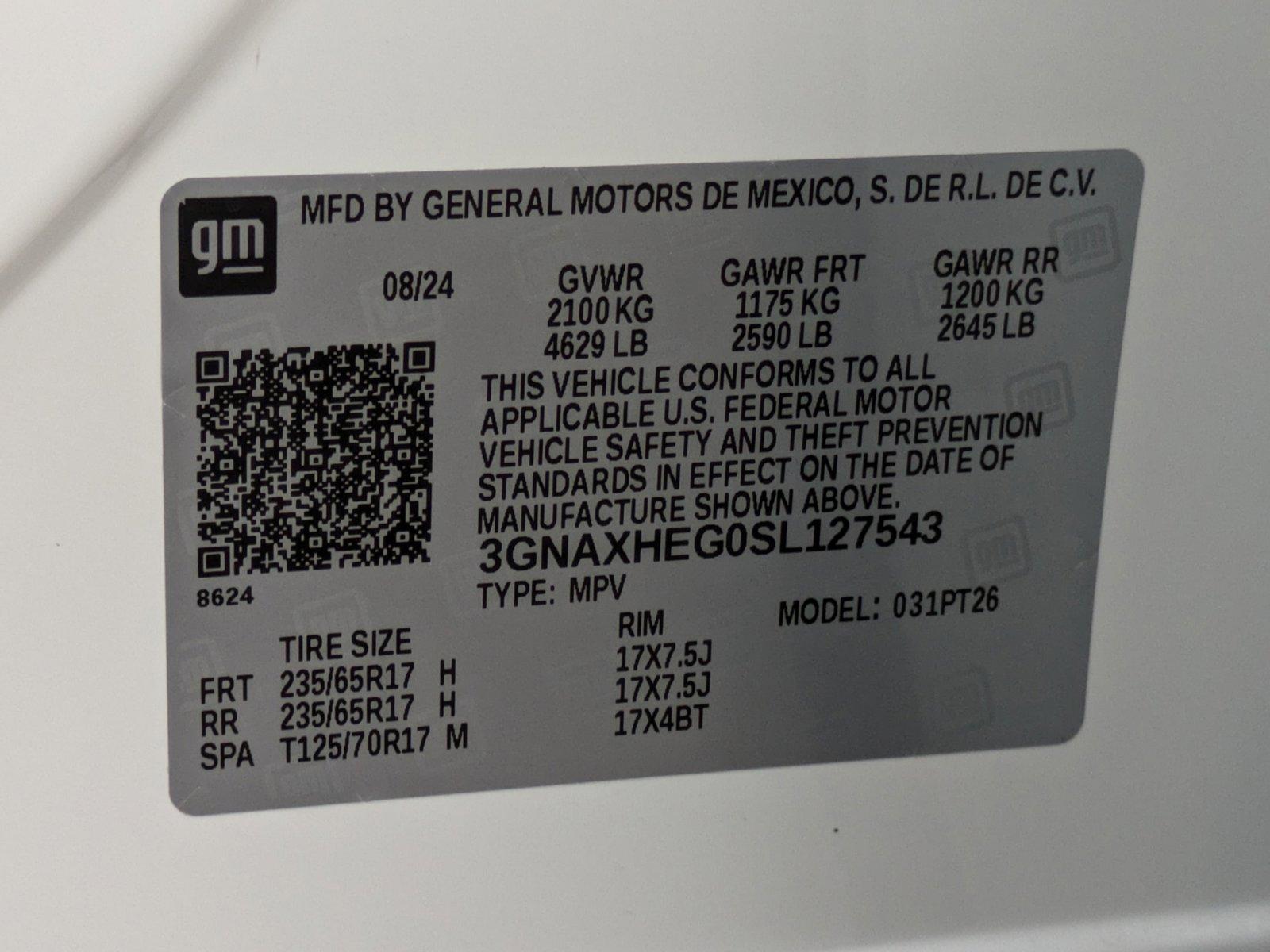 2025 Chevrolet Equinox Vehicle Photo in ORLANDO, FL 32808-7998