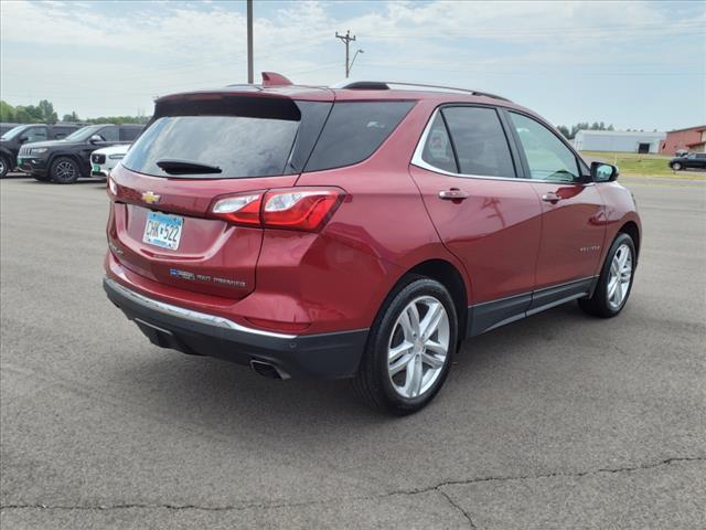 Certified 2019 Chevrolet Equinox Premier with VIN 2GNAXYEX4K6188740 for sale in Foley, Minnesota