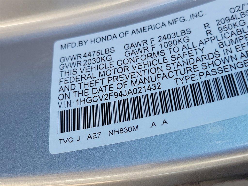 2018 Honda Accord Sedan Vehicle Photo in Muncy, PA 17756