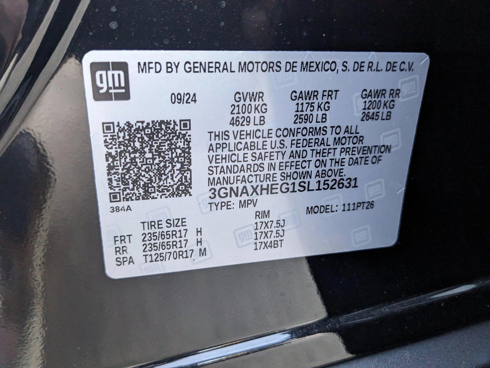 2025 Chevrolet Equinox Vehicle Photo in HOUSTON, TX 77034-5009